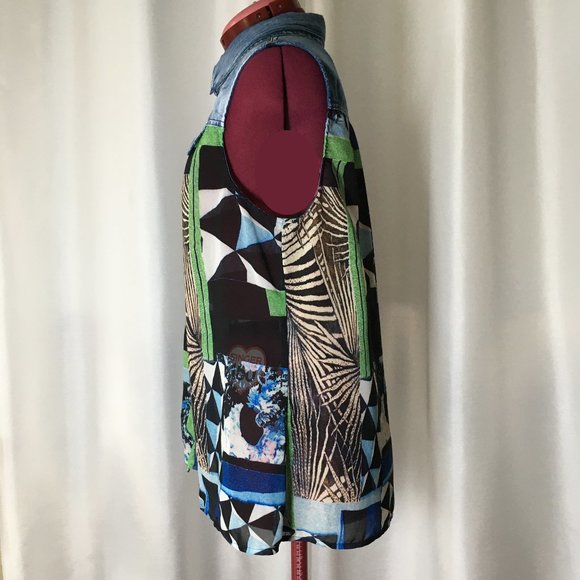 Marie Claire Boutiques Summer Top Blouse Sz L - Picture 5 of 10